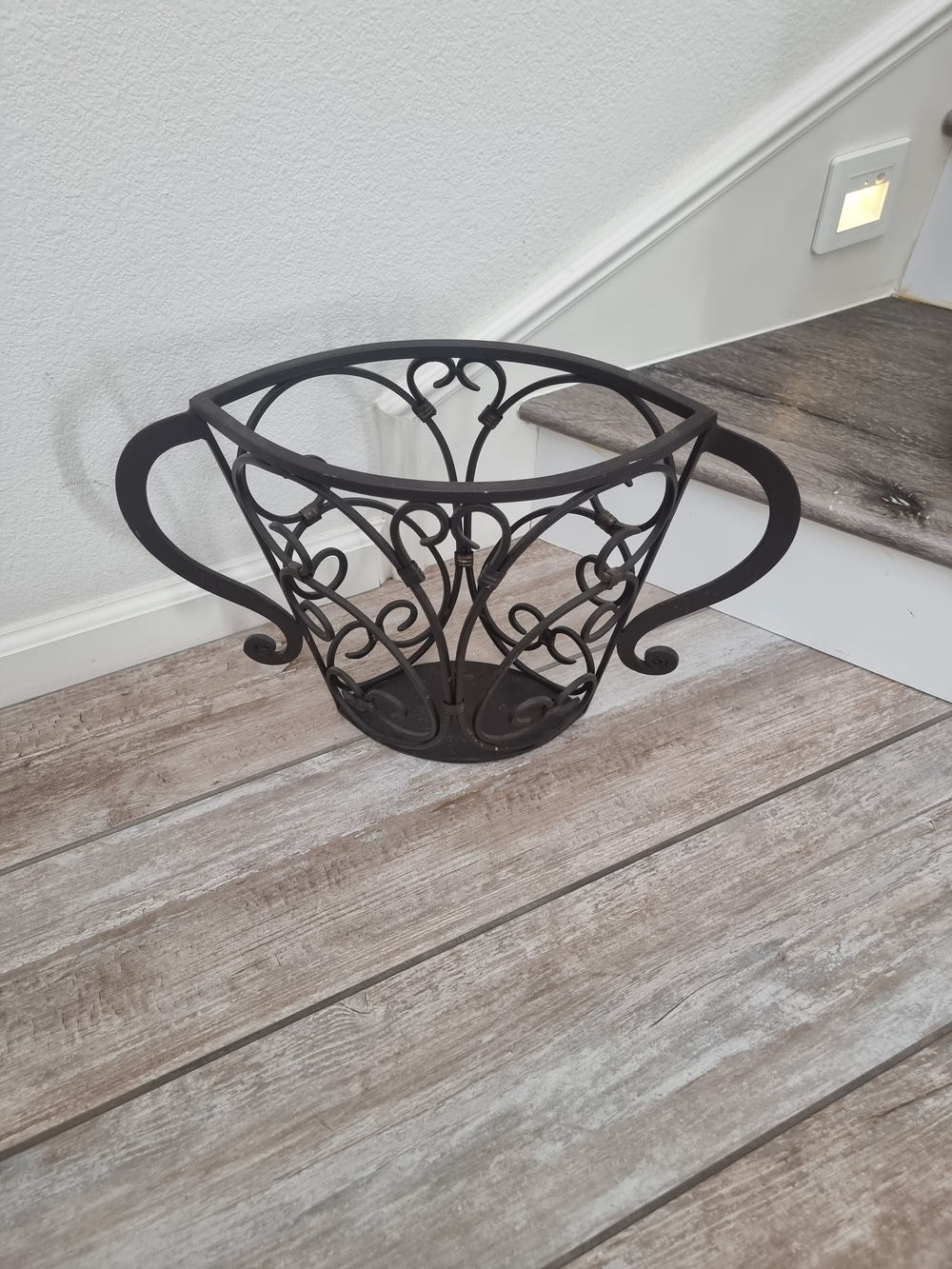 Decorative Metal Scrollwork Bowl - Black - Unbranded